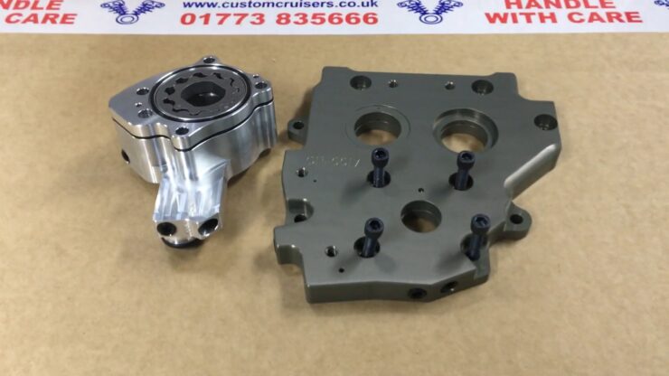 Harley Davidson Twin Cam Camplate oil pump upgrade high volume exceeds stock diecast loses pressure