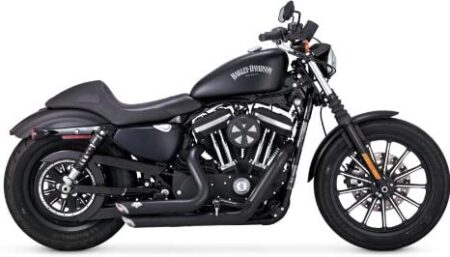 Vance & Hines 47229 Black Short Shots Staggered Full System Exhaust